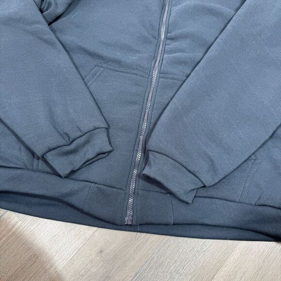 Forecast Fleece Sherpa Lined Full Zip Hoodie Jacket Blue Large - Picture 5 of 11